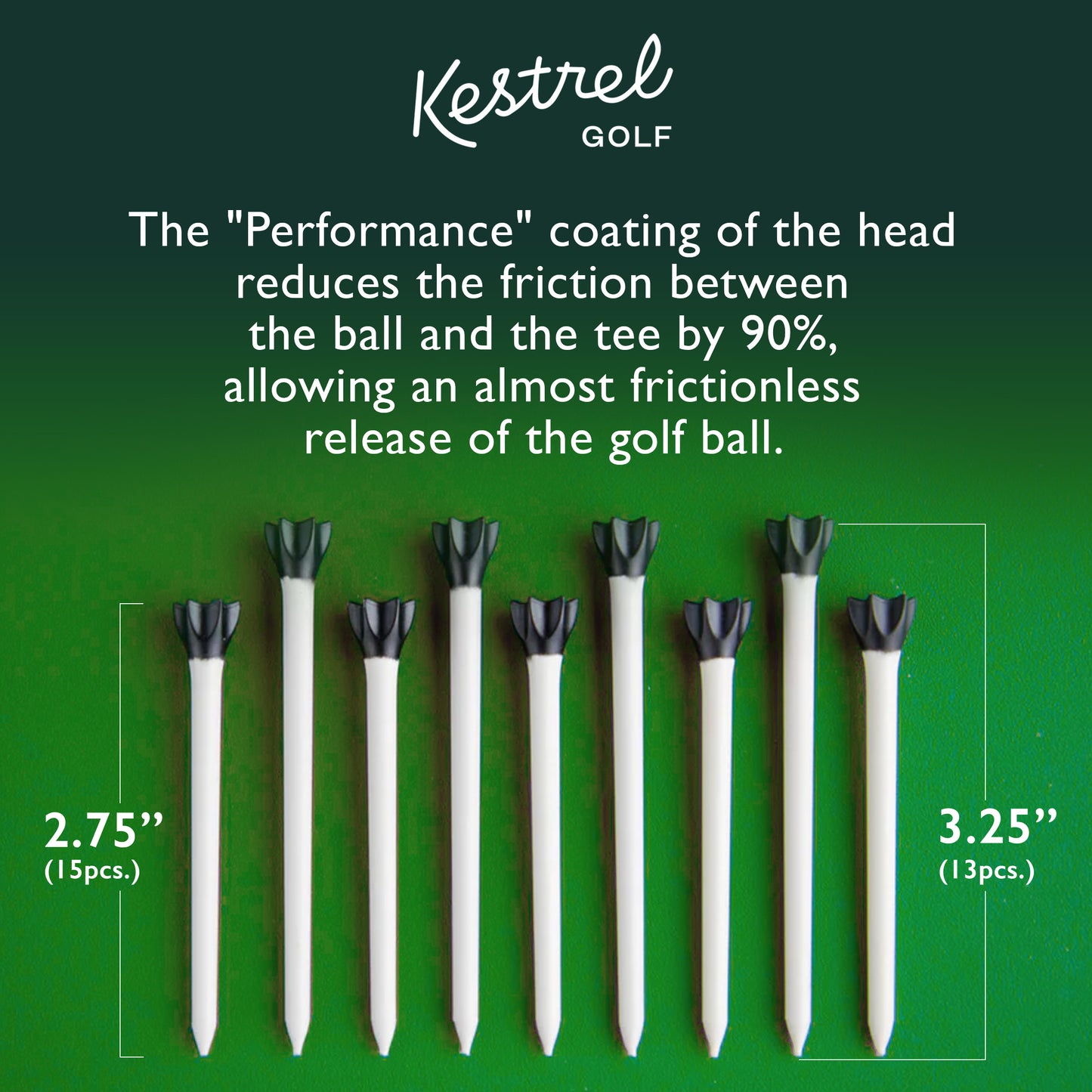 Performance Tee Pack - Lasts Longer, Reduce Spin, Drive Further